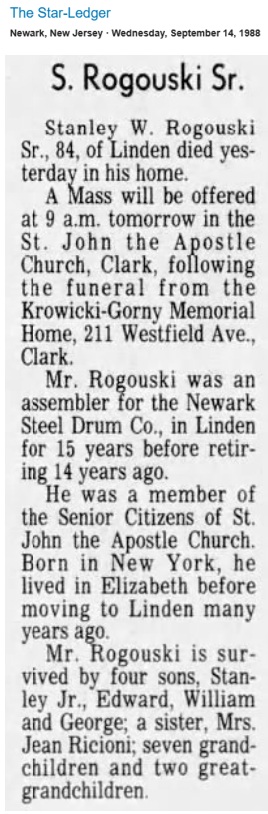 Stanley Rogouski Obituary