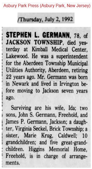 Stephen Germann Obituary