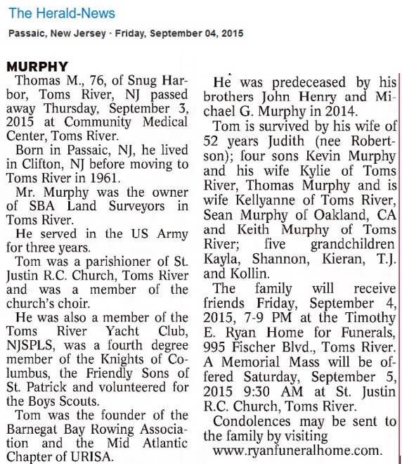 Thomas Murphy Obituary