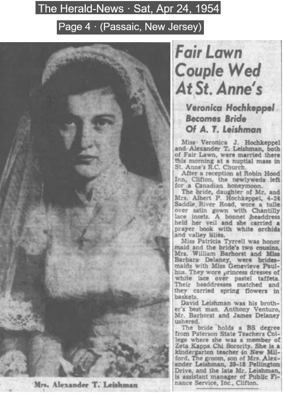 Veronica Hochkeppel Marriage