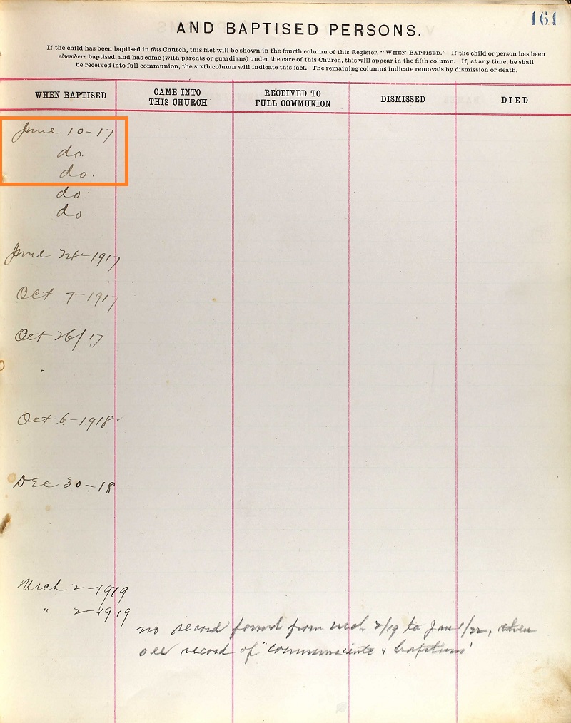 Virginia Merz Birth Index