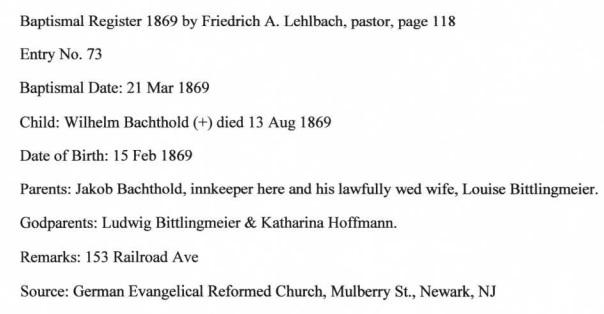 William Bechtold Death Index