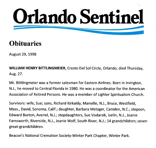 William H. Bittlingmeier Obituary