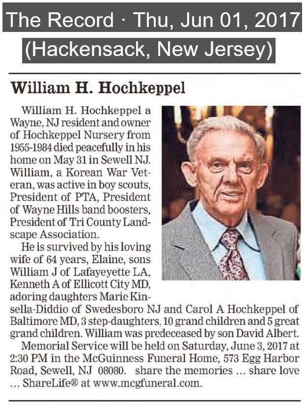 William H. Hochkeppel Obituary