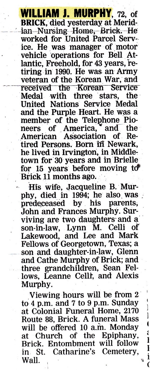 William J. Murphy Obituary