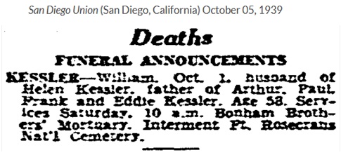 William Kessler Obituary