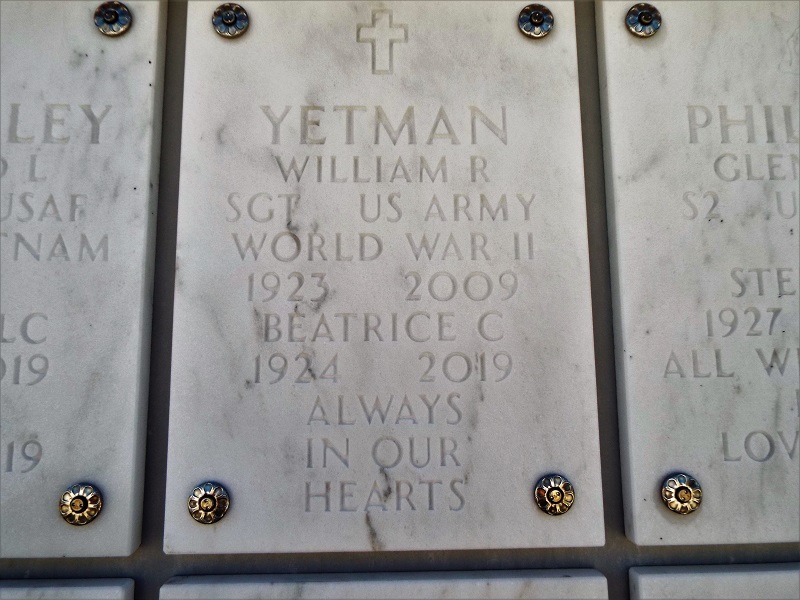 William and Beatrice (Rears) Yetman